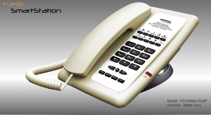 Điện thoại bàn Cotell Fuego SmartStation Premium  FG1088A(1S)SP Matte Ivory