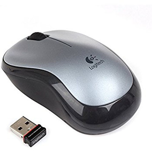 Chuột quang không dây Logitech Mouse Logitech Optical Wireless M185 màu xám