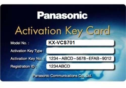 Panasonic KX-VCS701 Activation key NAT 1 year dùng cho truyền hình hội nghị HDVC Panasonic