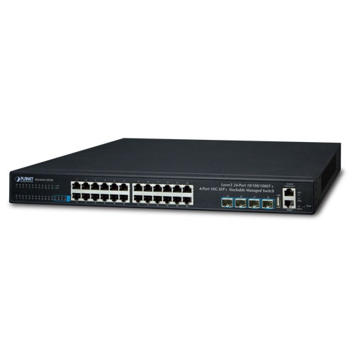 Switch 24-Port 10/100/1000Mbps Ethernet Switch Planet SGS-6341-24T4X