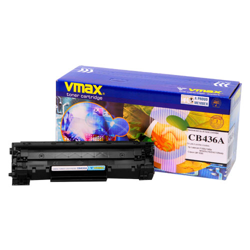 Mực in Vmax 36A, Black Toner Cartridge (CB436A)