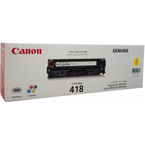 muc in canon 418 yellow toner cartridge