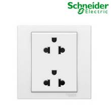 Bộ ổ cắm đôi 3 chấu 16A Vivace Schneider KB426UES2_WE_G19